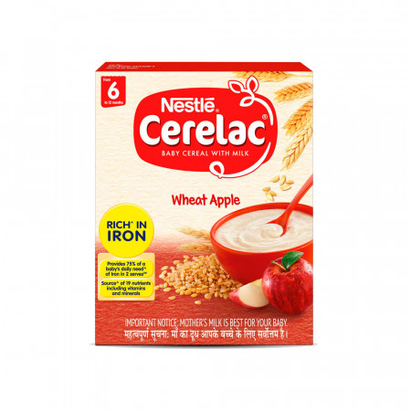 NESTLE CERELAC WHEAT APPLE FROM 6 TO 12 MONTH 300GM